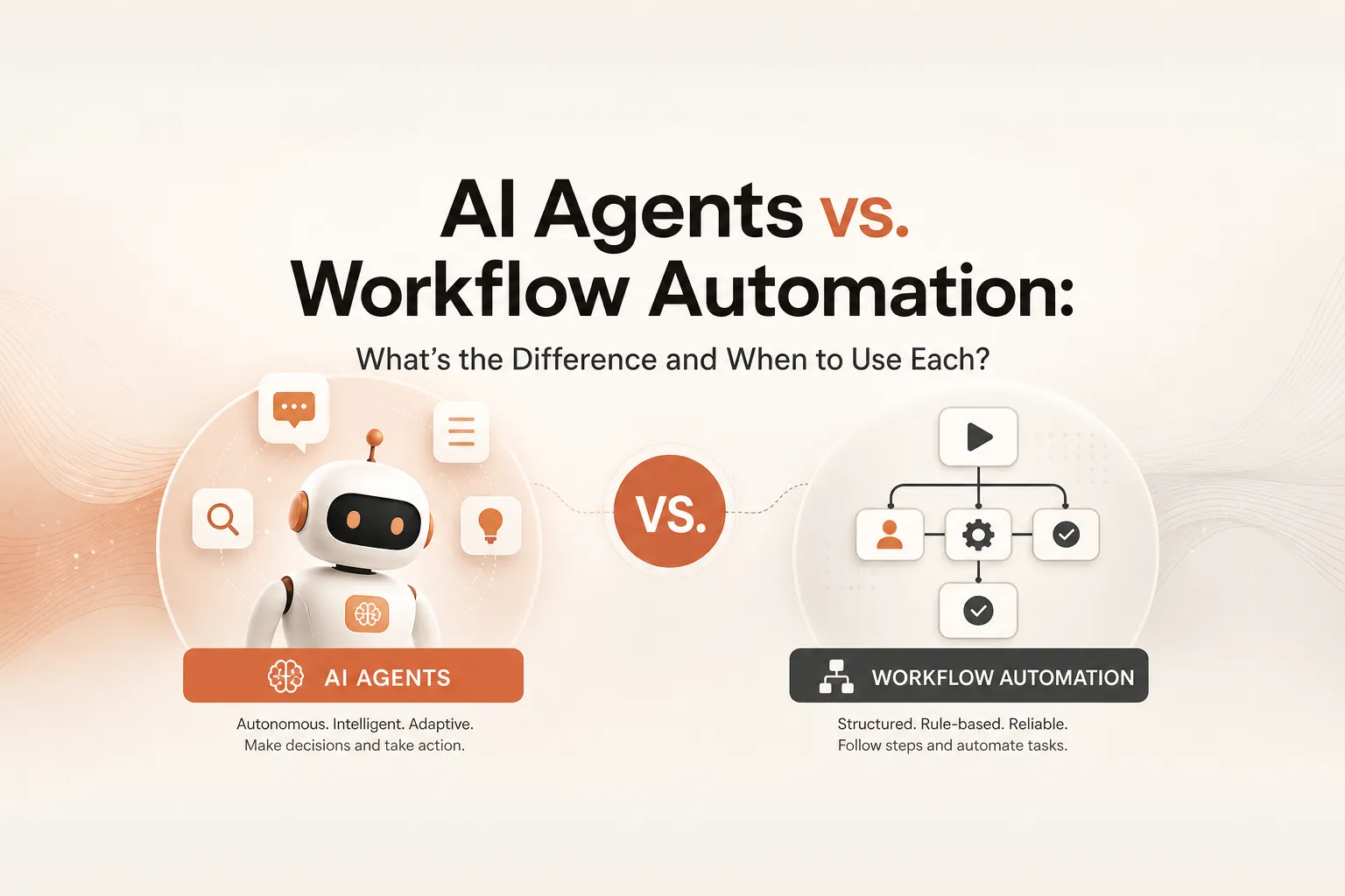 AI agents vs workflow automation — when to use n8n and Zapier versus an AI agent in 2026